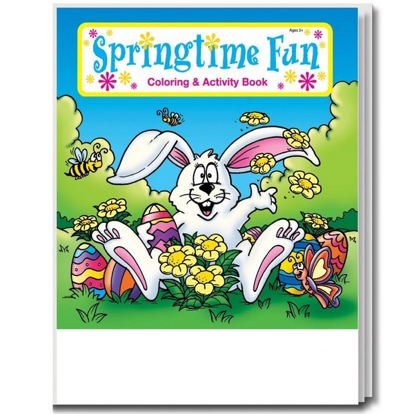 CS0480B Springtime Fun Coloring and Activity Book Blank No Imprint